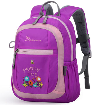 Rose Red Kid's Backpack,Cartoon kid backpack for girls
